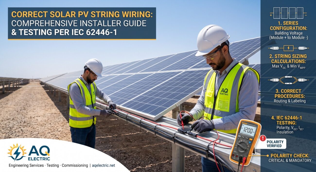 Solar String Wiring in Practice: What EPCs, Installers, and O&M Teams Must Get Right