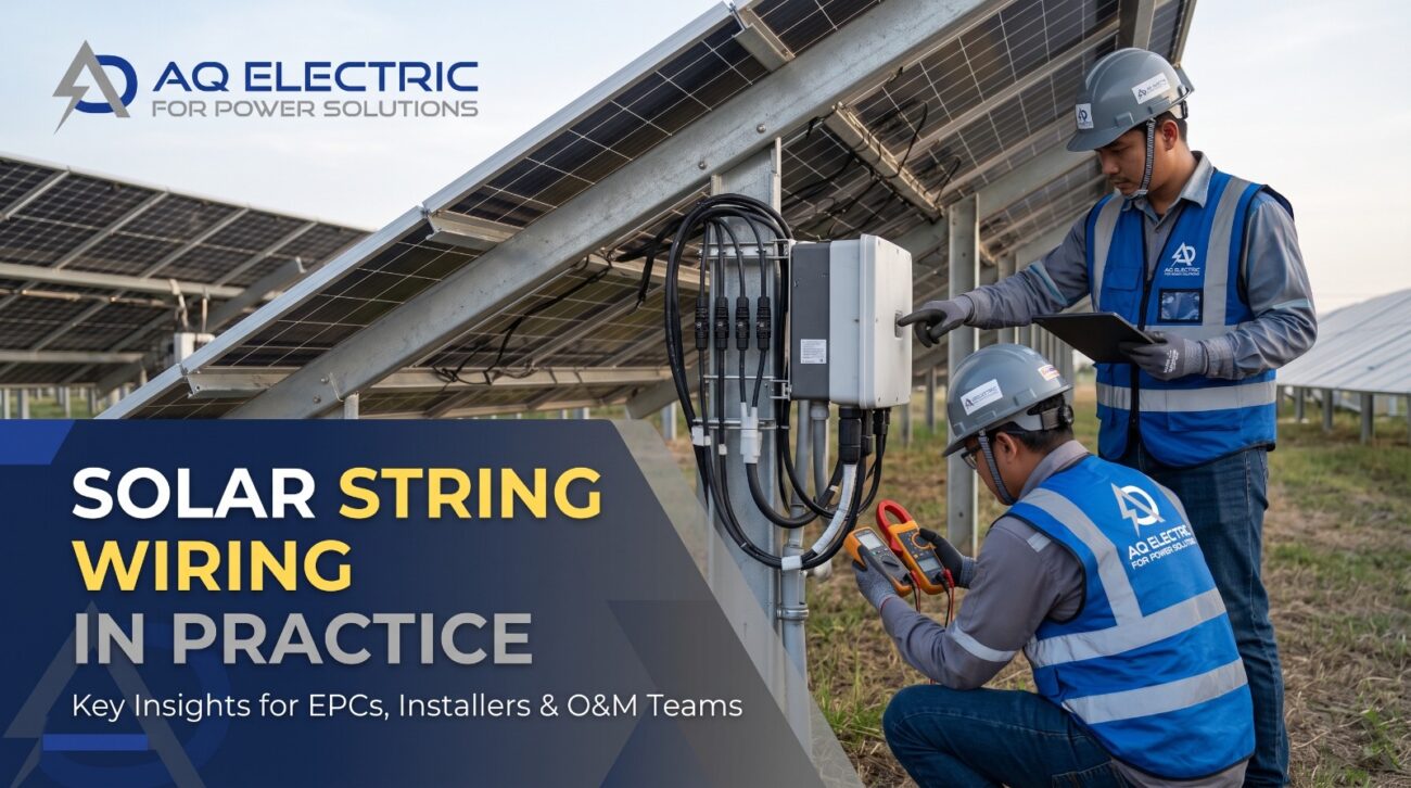 Solar String Wiring in Practice: What EPCs, Installers, and O&M Teams Must Get Right