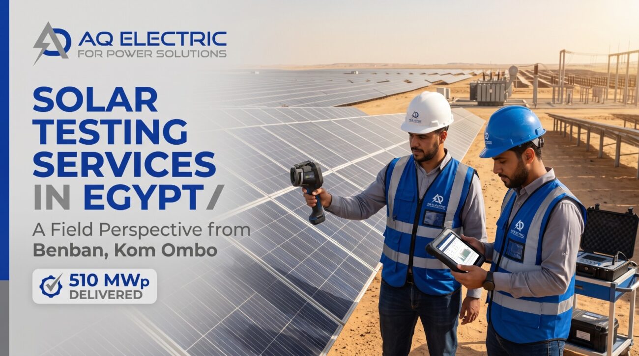 Solar Testing Services in Egypt: A Field Perspective from Benban, Kom Ombo, and 510 MWp Delivered