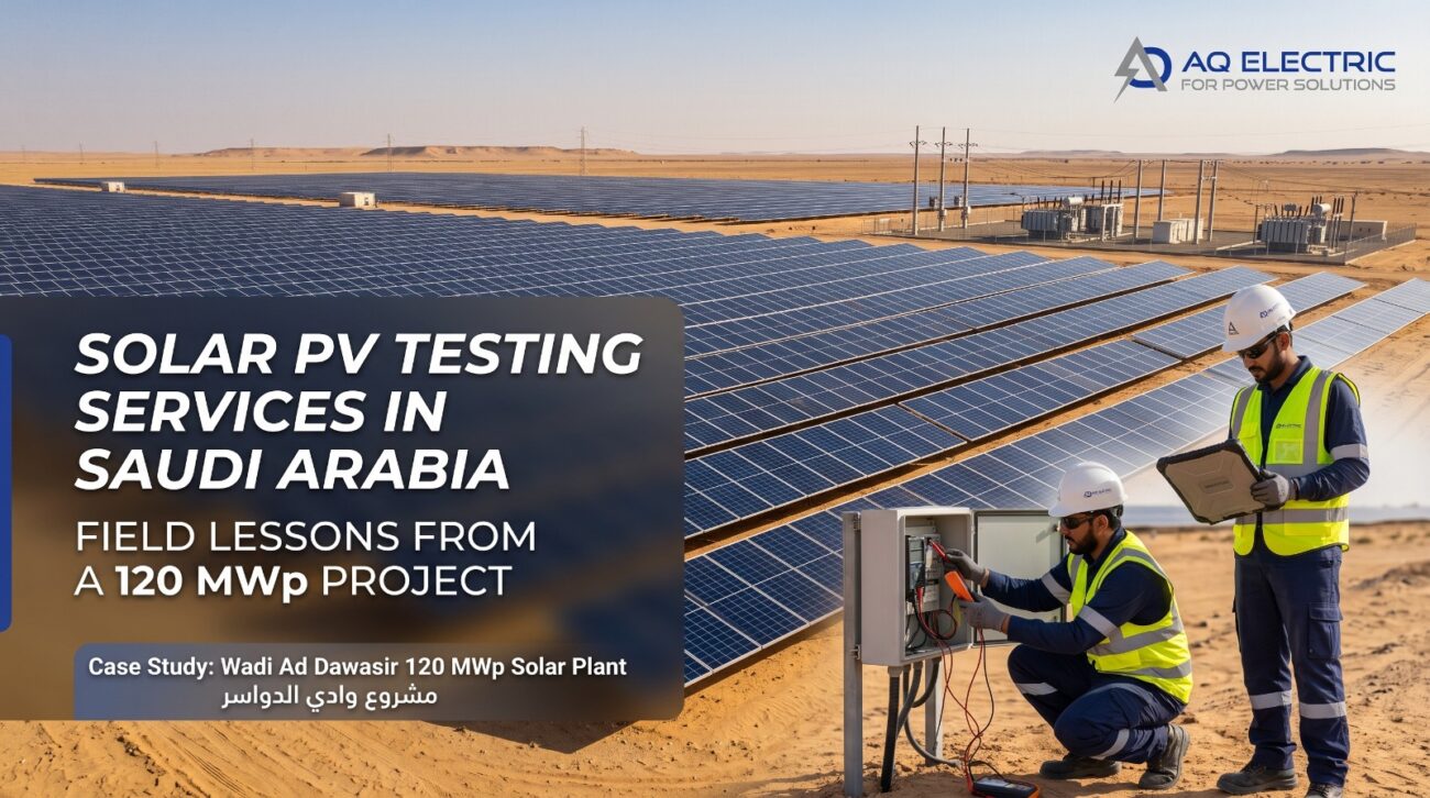 Solar PV Testing Services in Saudi Arabia: Field Lessons from a 120 MWp Project