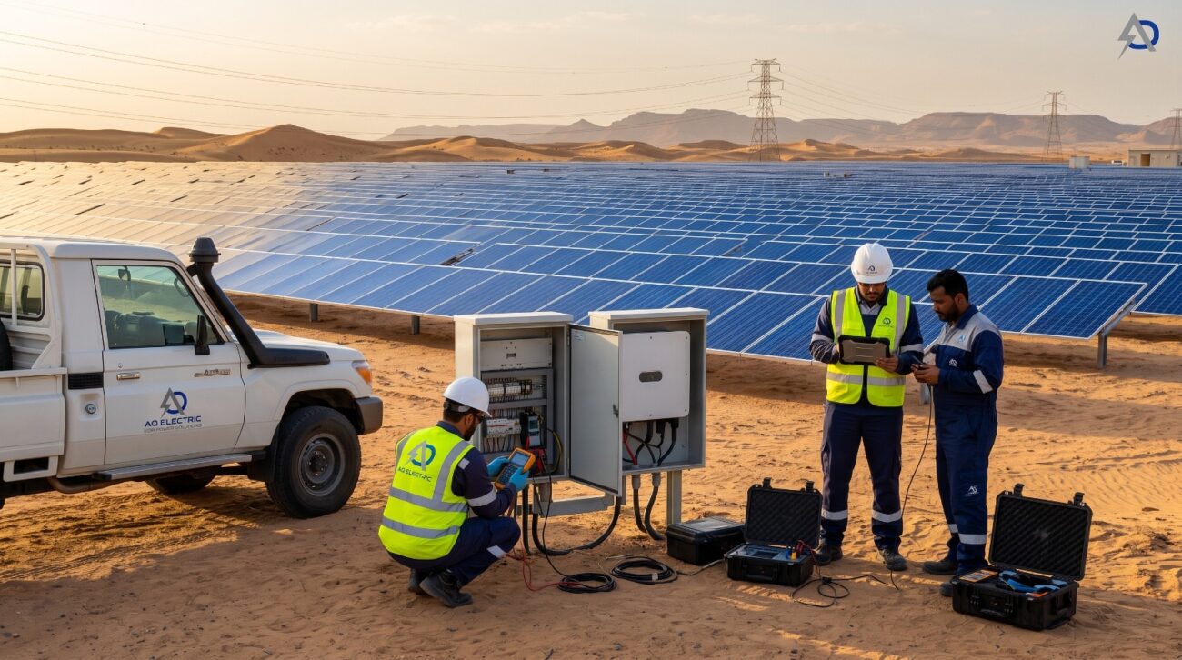 AQ Electric delivers specialist solar PV Testing services in Saudi Arabia