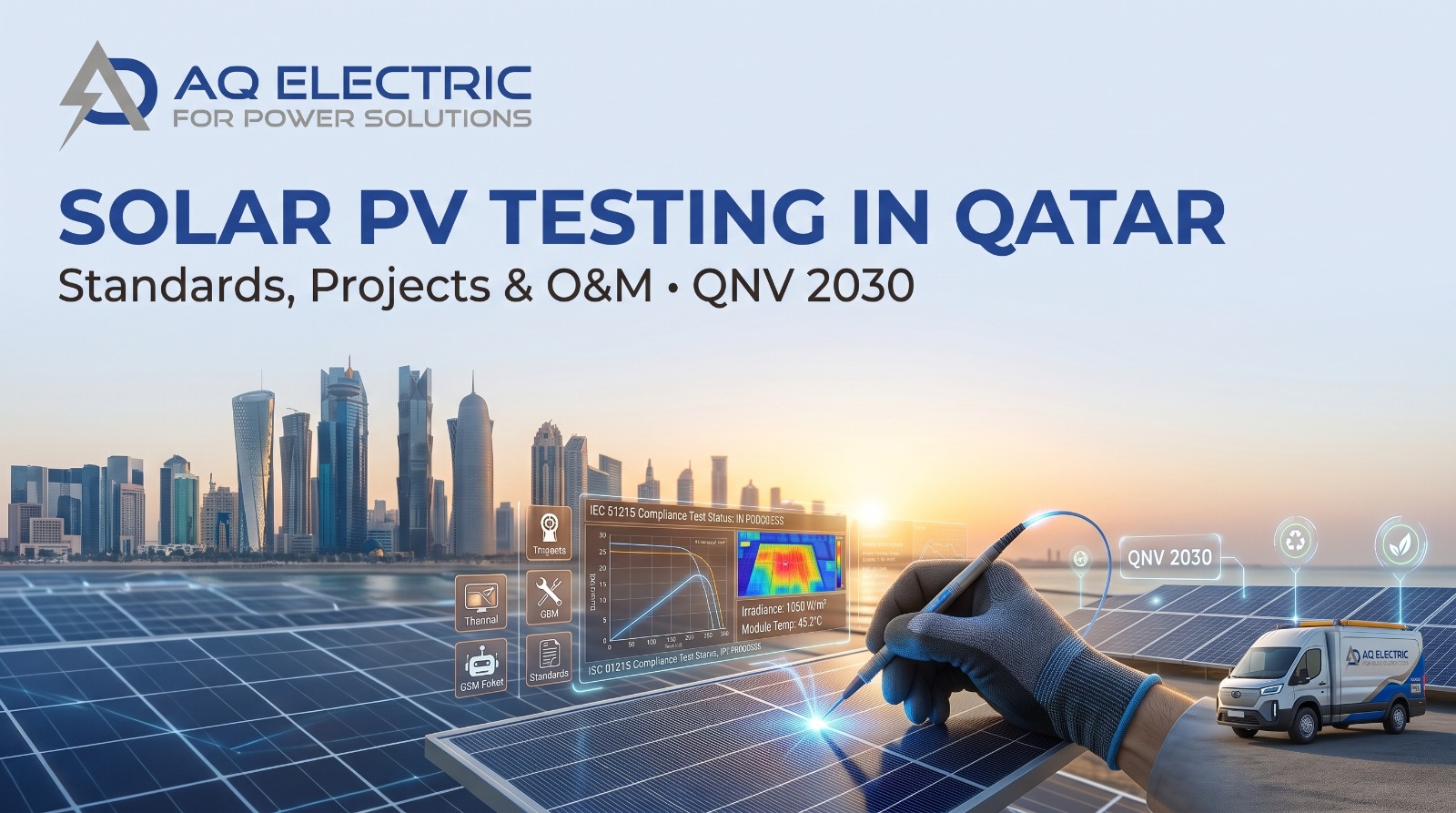 Solar PV Testing Services in Qatar | Standards, Projects & O&M for QNV 2030