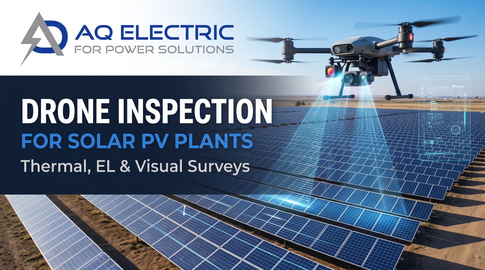 Drone Inspection for Solar PV Plants Thermal, EL, and Visual Surveys