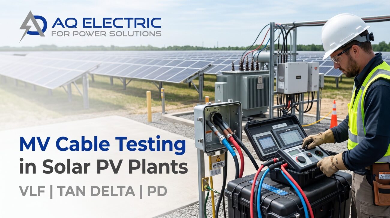 MV Cable Testing in Solar PV Plants: VLF, Tan Delta, and PD
