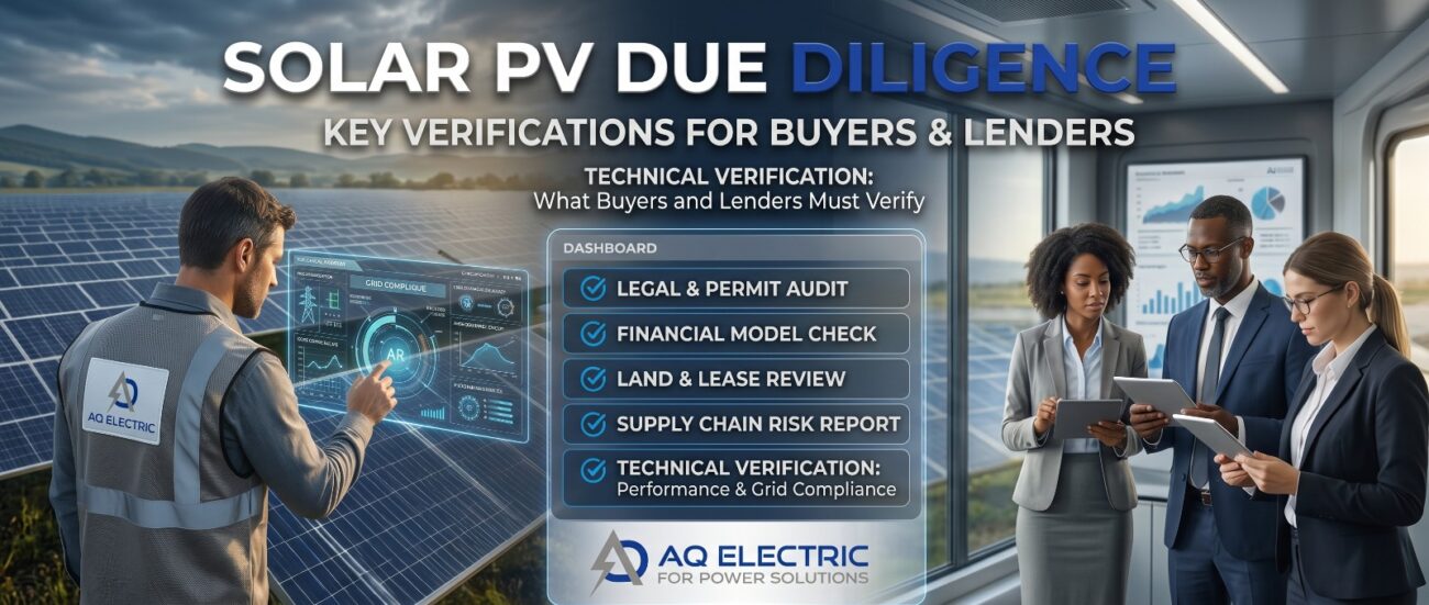 Solar PV Technical Due Diligence: What Buyers and Lenders Must Verify