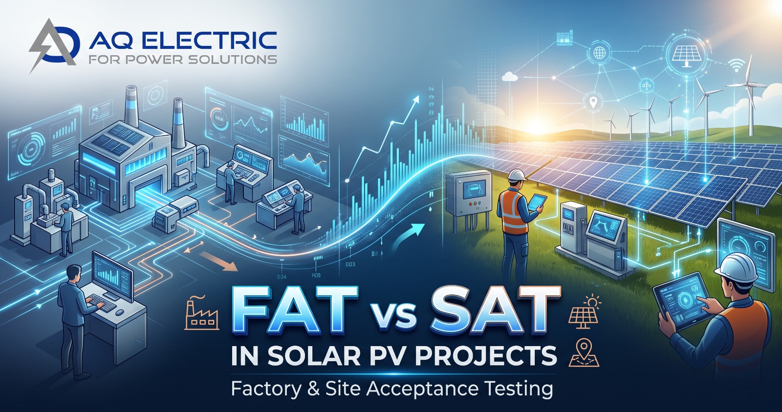AQ Electric explains FAT vs SAT in solar PV projects