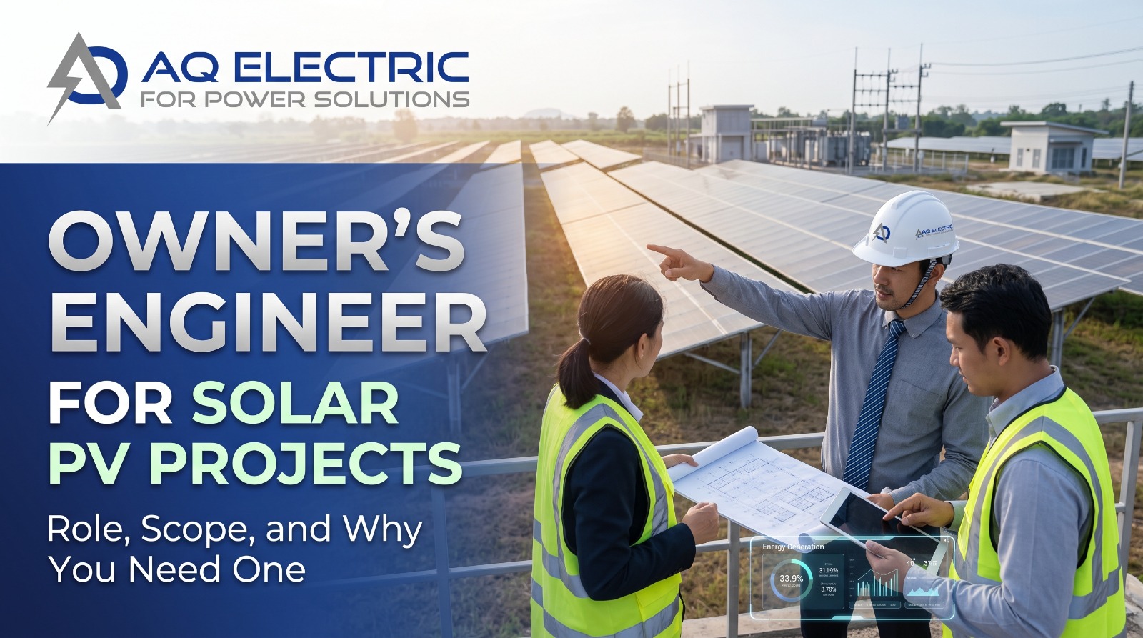 AQ Electric on the owner's engineer for solar PV