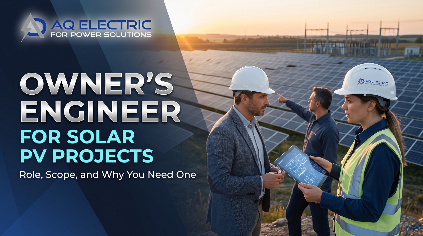 AQ Electric on the owner's engineer for solar PV